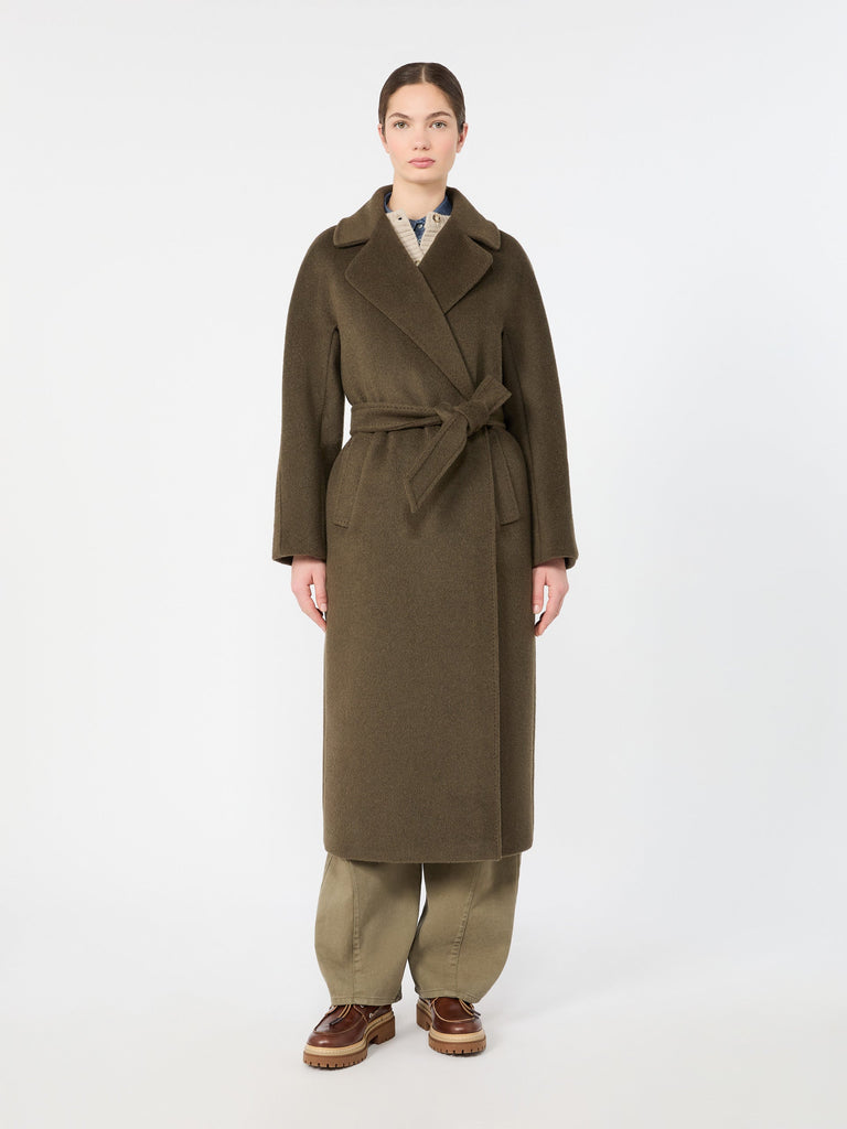 max mara معطف تيدي من الصوف والألبكة