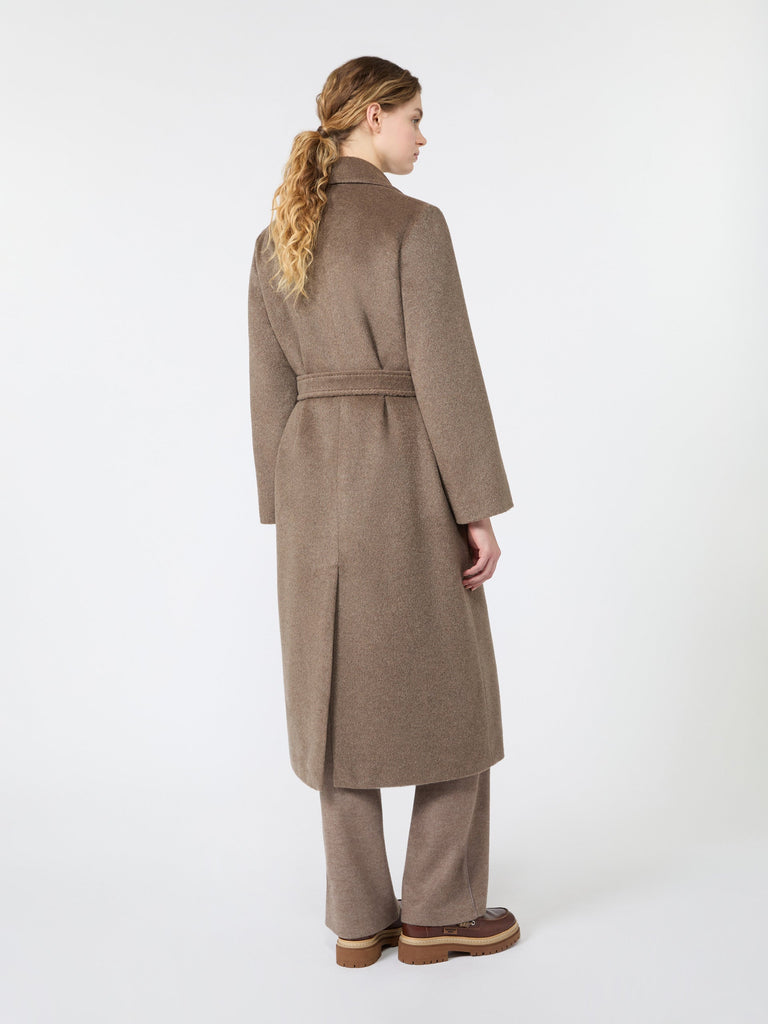 max mara معطف تيدي طويل من الصوف والألبكة