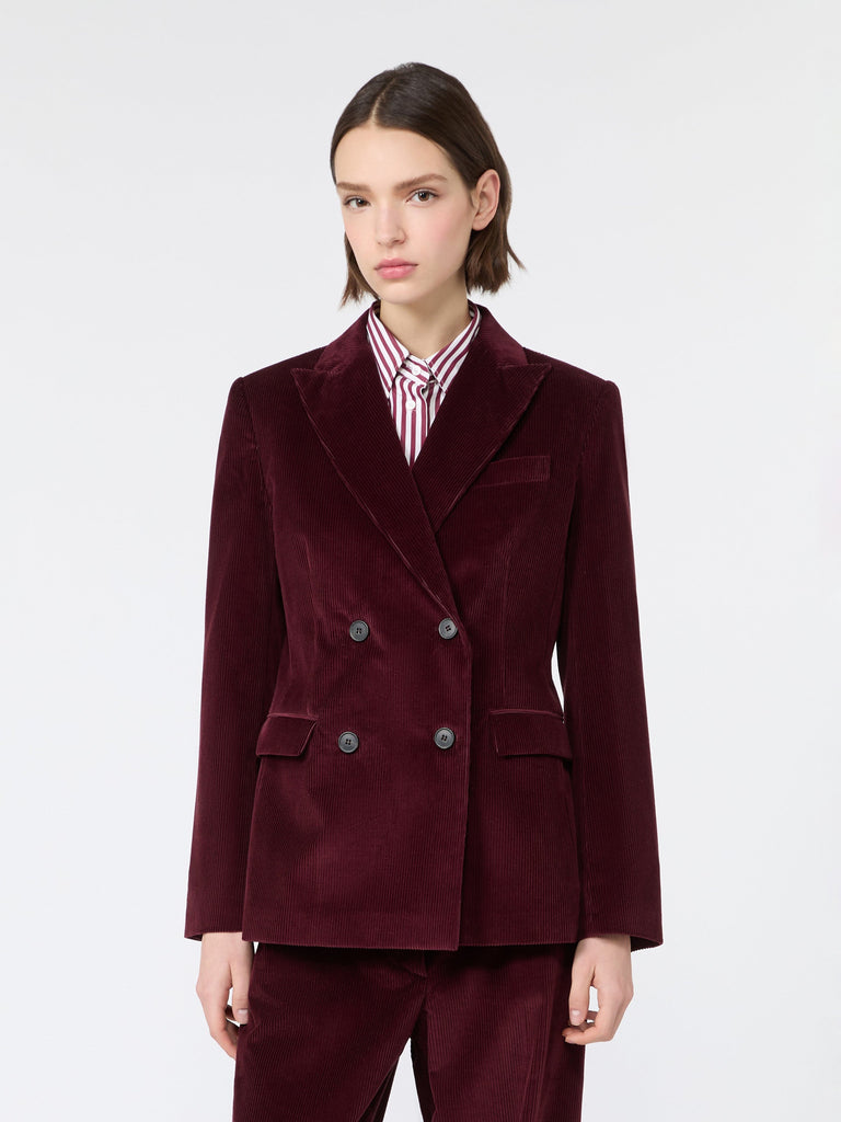 max mara cotton corduroy velvet blazer