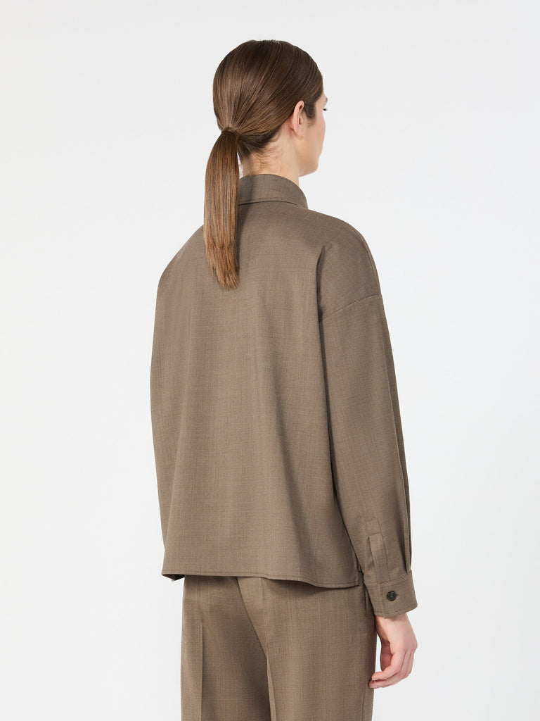 max mara stretch wool twill jacket