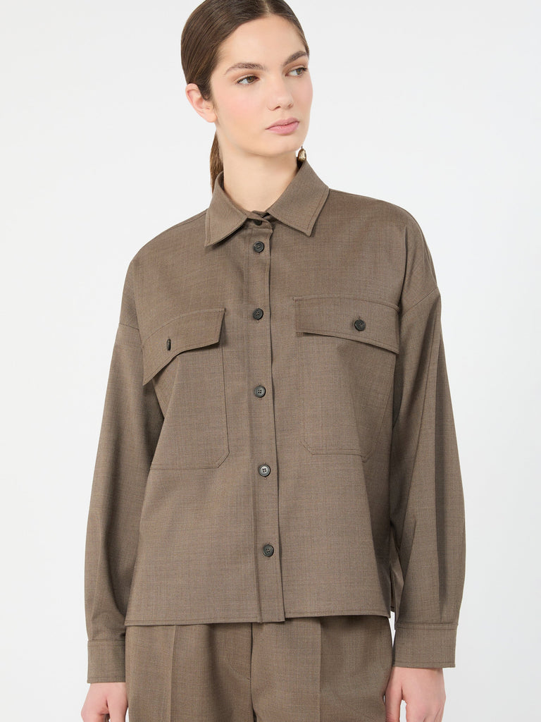 max mara stretch wool twill jacket