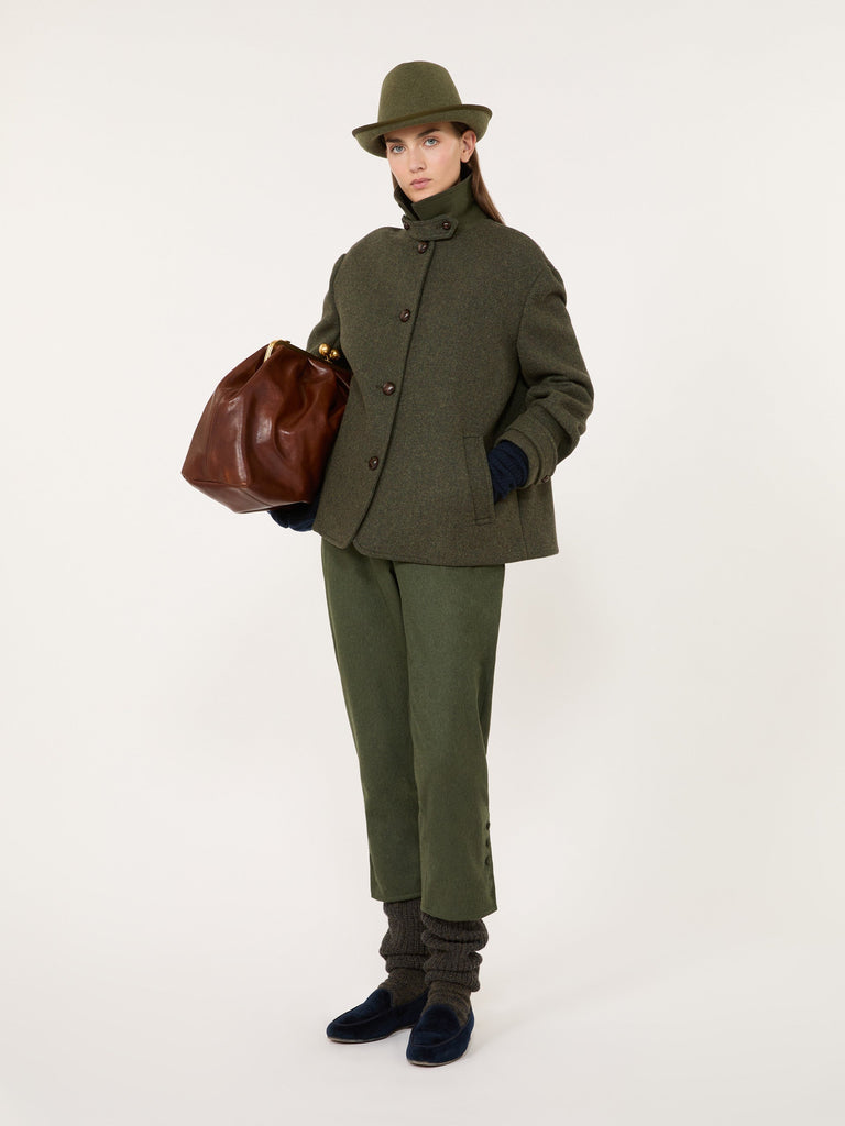 max mara mélange wool short coat