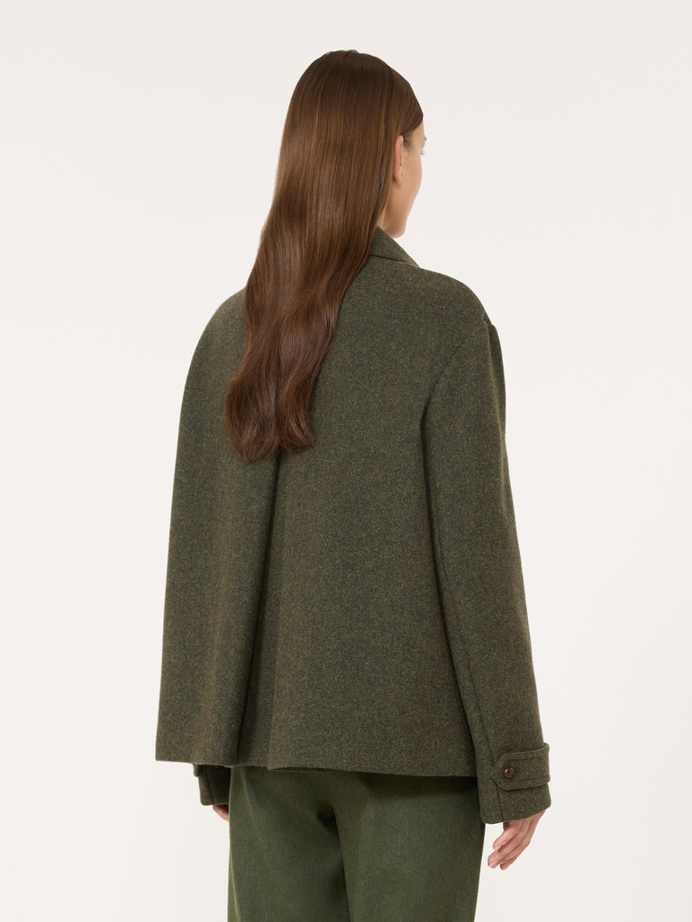max mara mélange wool short coat