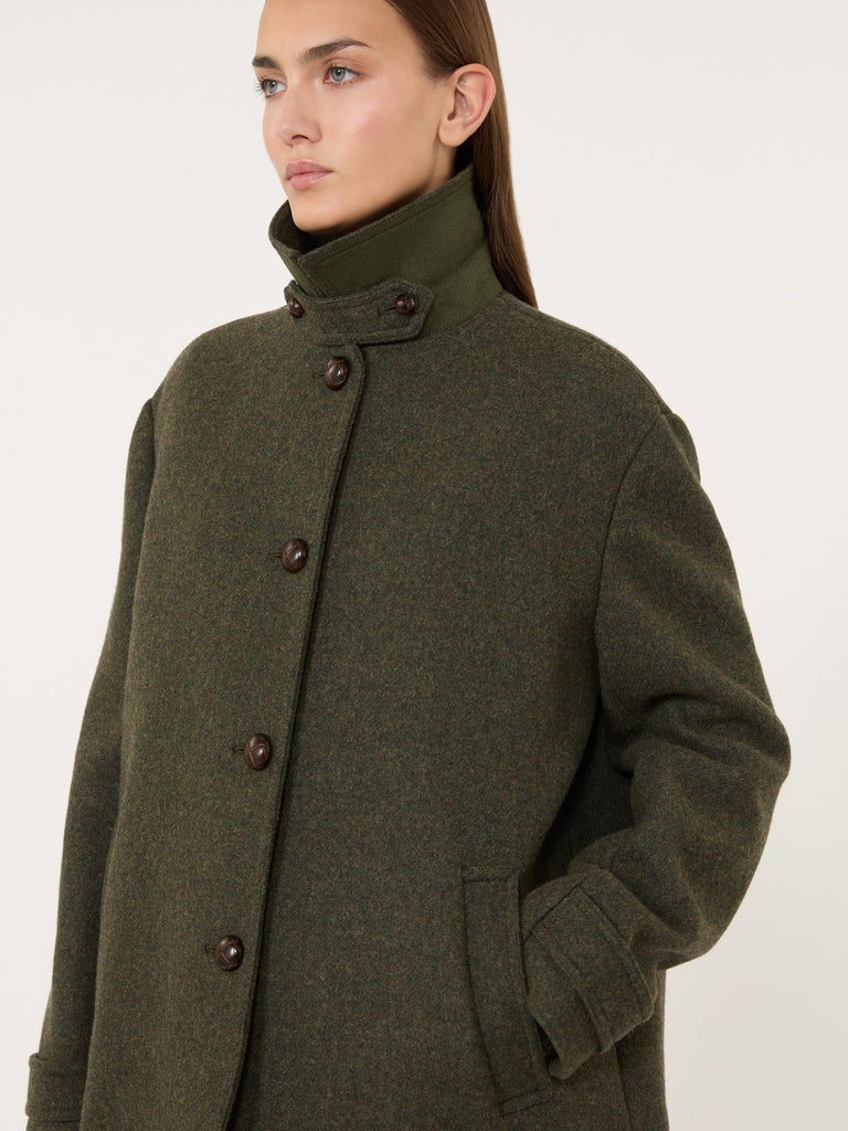 max mara mélange wool short coat