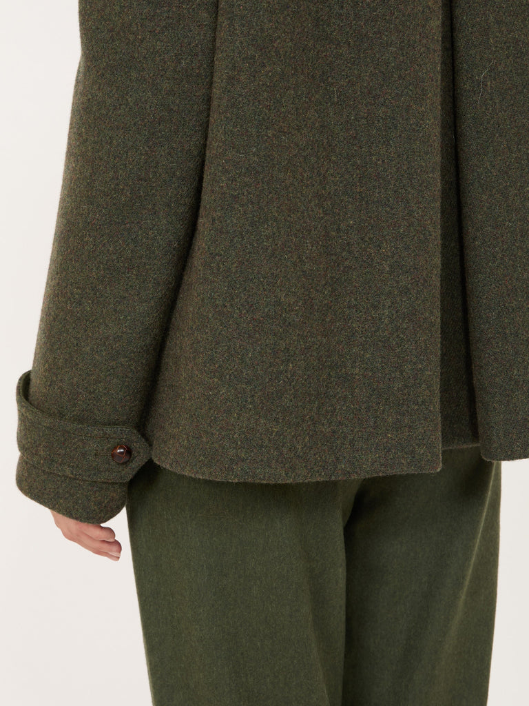 max mara mélange wool short coat