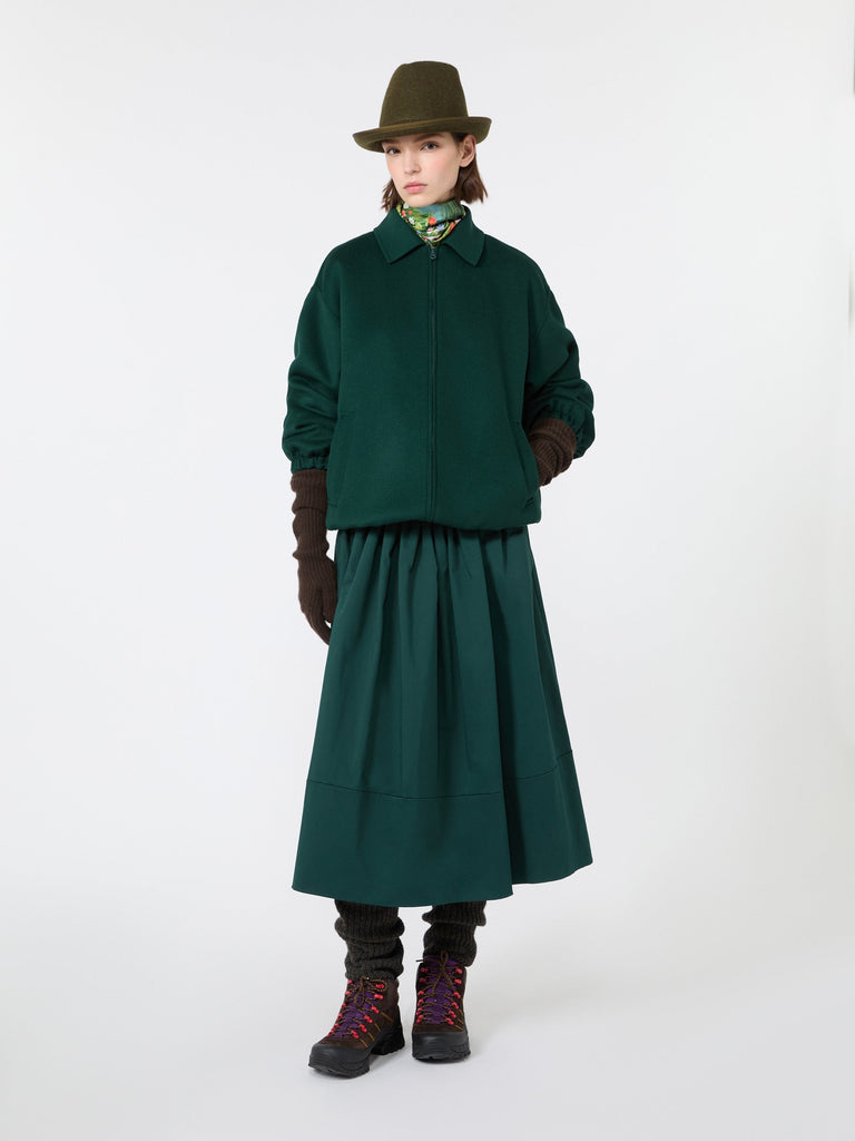 max mara double wool broadcloth bomber jacket