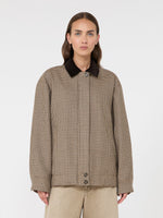Max Mara Houndstooth wool bomber jacket for Women