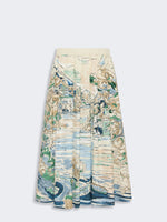 Max Mara Pleated printed poplin skirt for Women