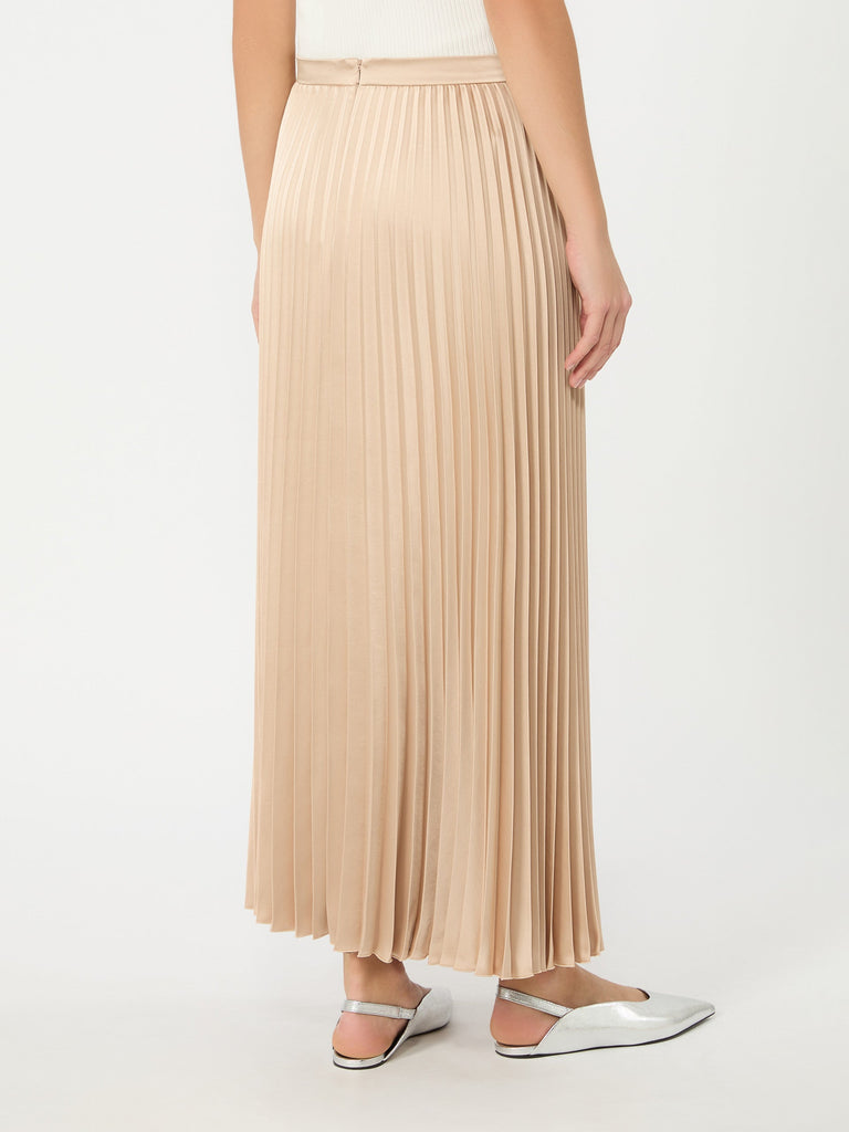 max mara pleated satin skirt