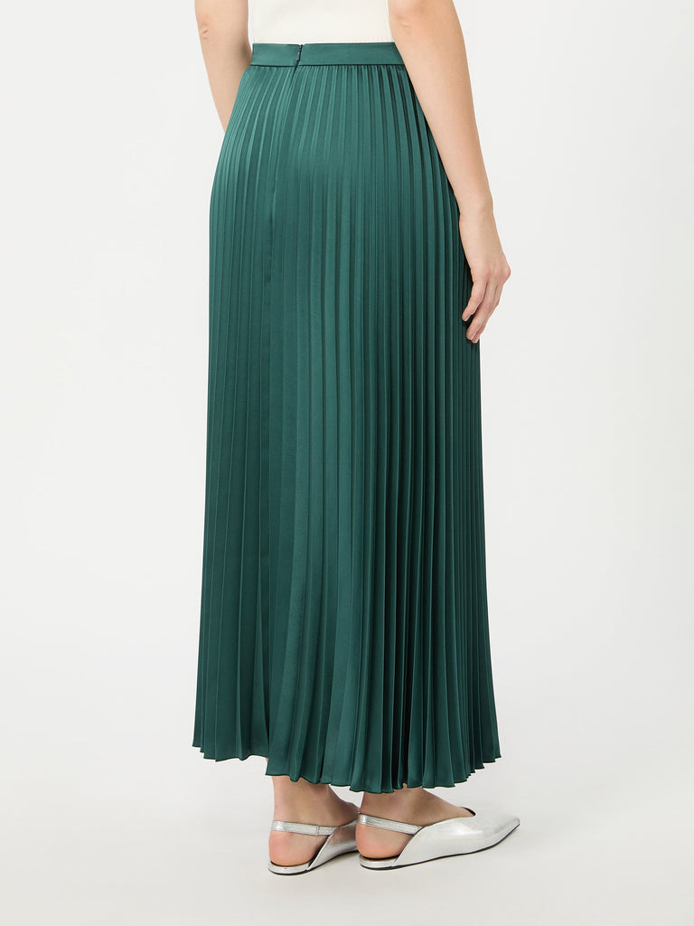 max mara pleated satin skirt