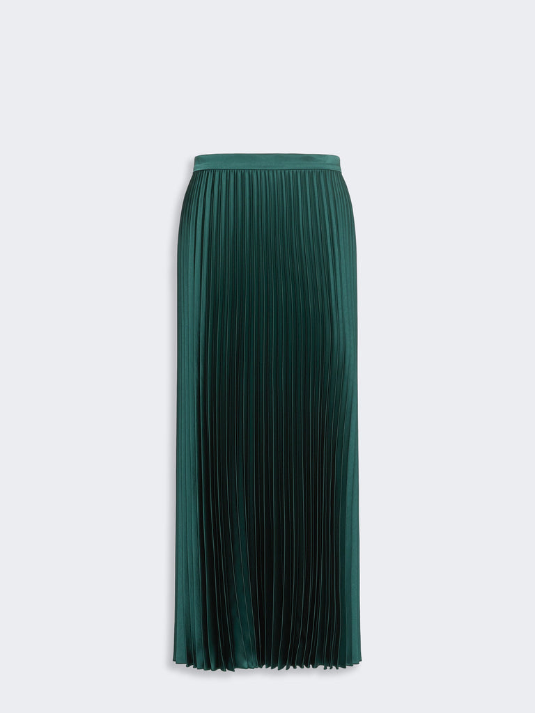 max mara pleated satin skirt