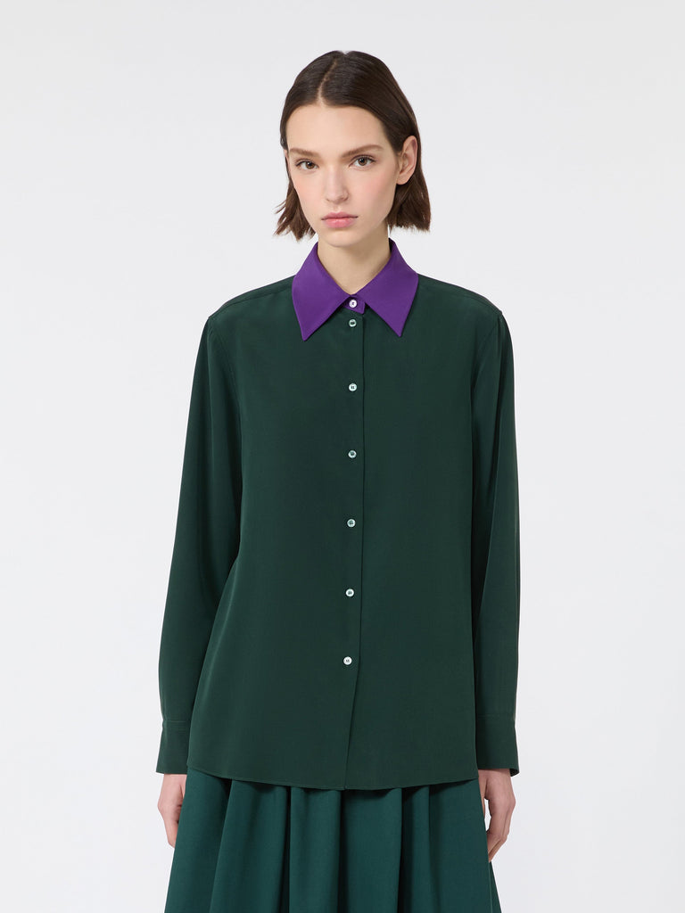 max mara silk crepe de chine shirt