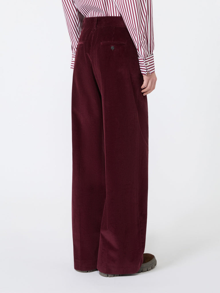 max mara cotton velvet trousers