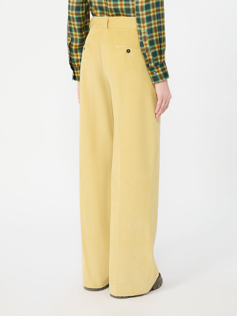 max mara cotton velvet trousers