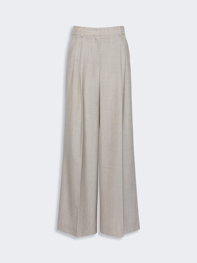 max mara wide-leg woollen cloth trousers