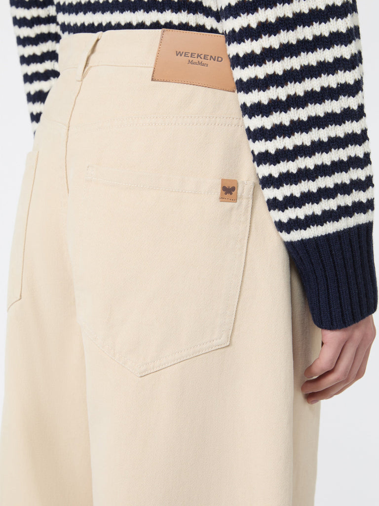 max mara cotton drill trousers