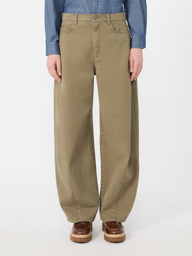 max mara cotton drill trousers