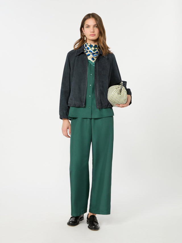 Max Mara Cropped silk trousers for Women