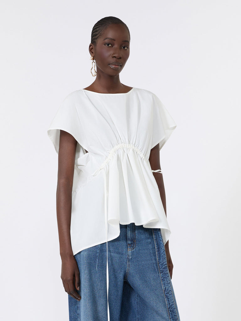 max mara بلوزة من بوبلين القطن