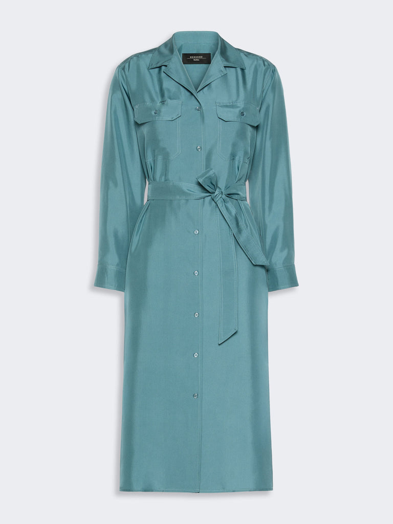 max mara silk shirt dress