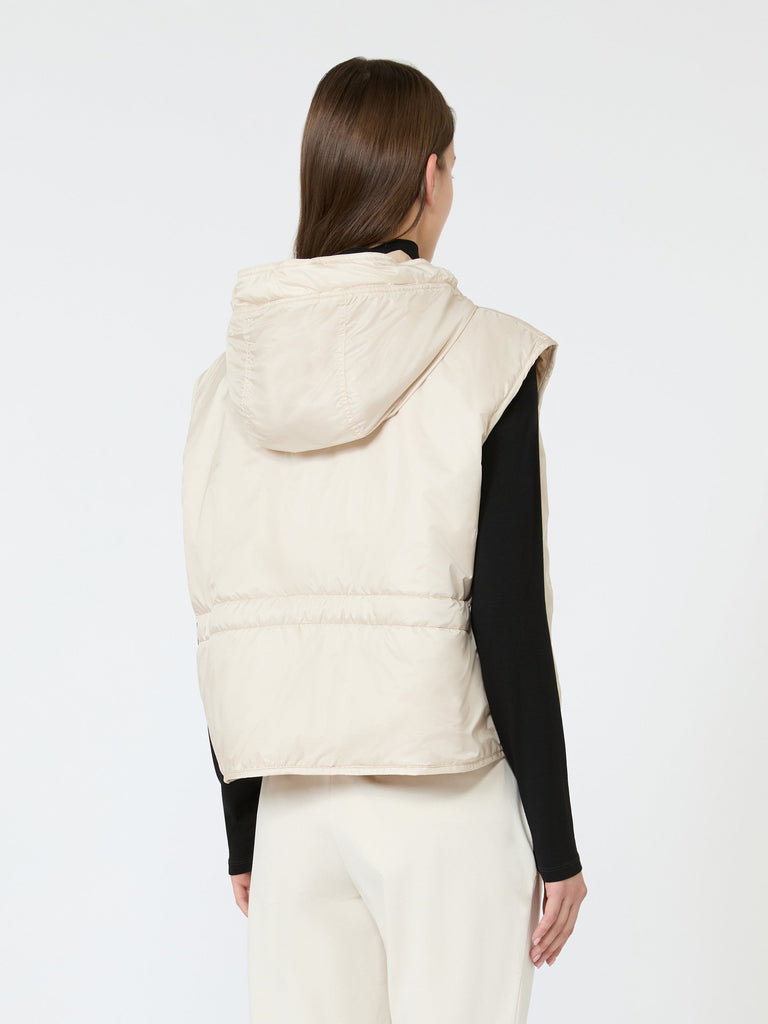 max mara reversible water-repellent canvas padded gilet