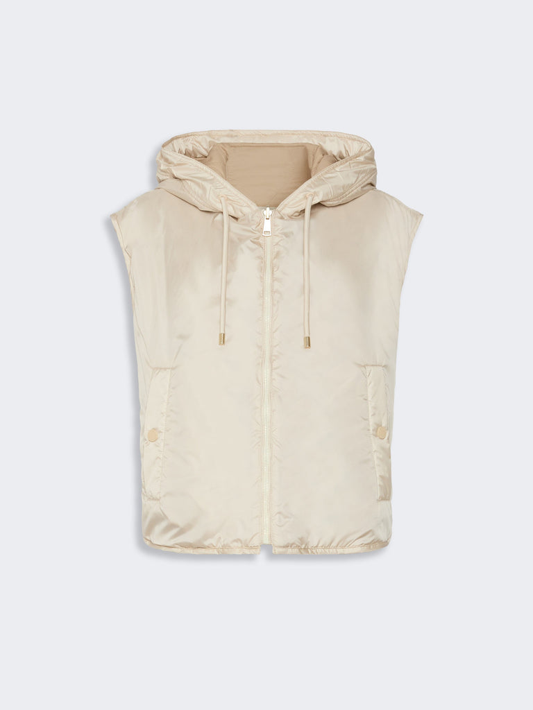 max mara reversible water-repellent canvas padded gilet