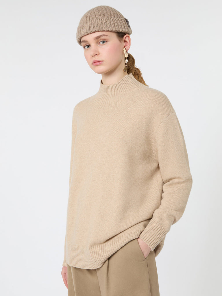 max mara كنزة برقبة عالية من الكشمير