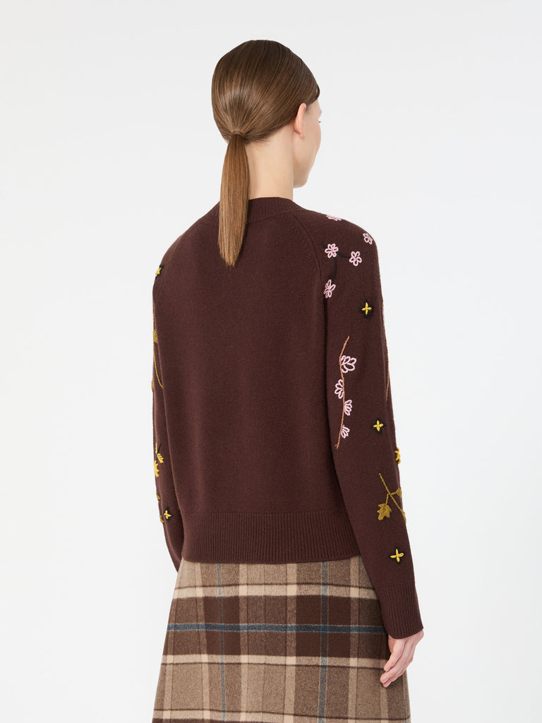 max mara embroidered wool sweater