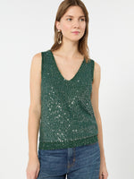 Max Mara Sleeveless sweater with sequin detail for Women