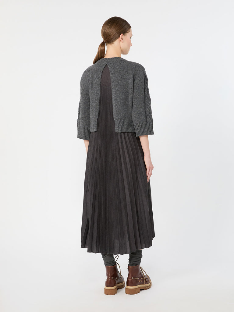 max mara jersey dress with a wool top