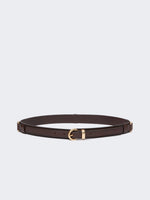 Max Mara Leather belt with rectangular rings for Women