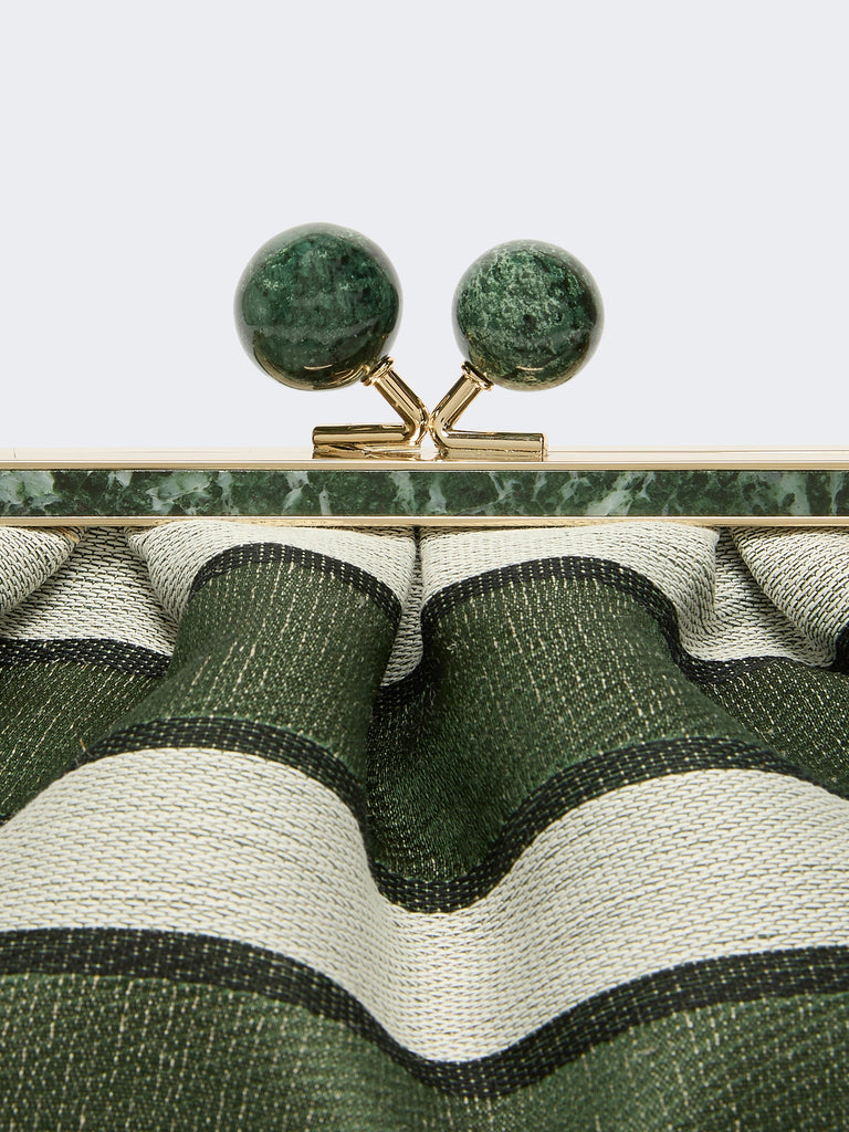 max mara medium pasticcino bag in linen, silk and cotton jacquard