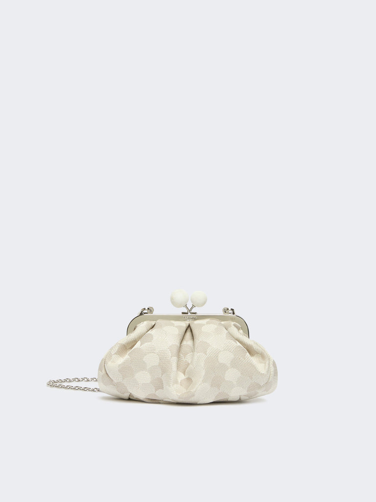max mara small pasticcino bag in linen, silk and cotton jacquard