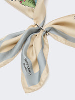 Max Mara Patterned silk twill foulard for Women
