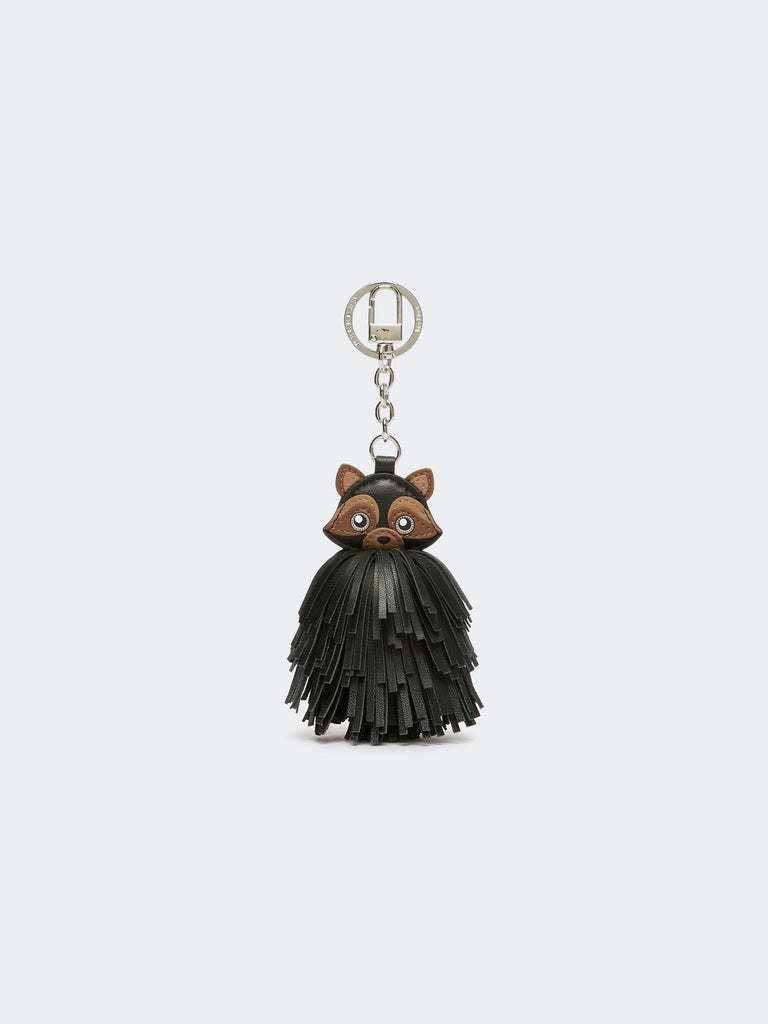 max mara nappa leather keyring with fringes