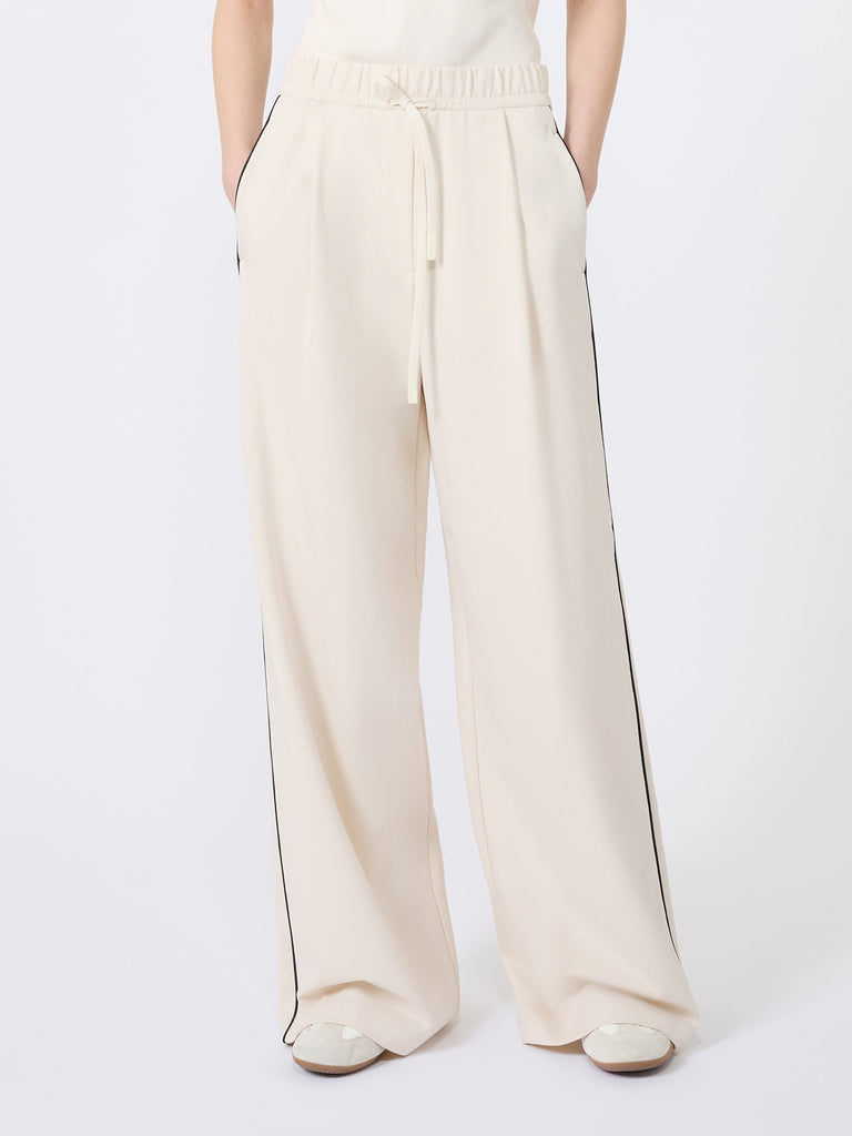 max mara wide-fit milano-knit jersey trousers