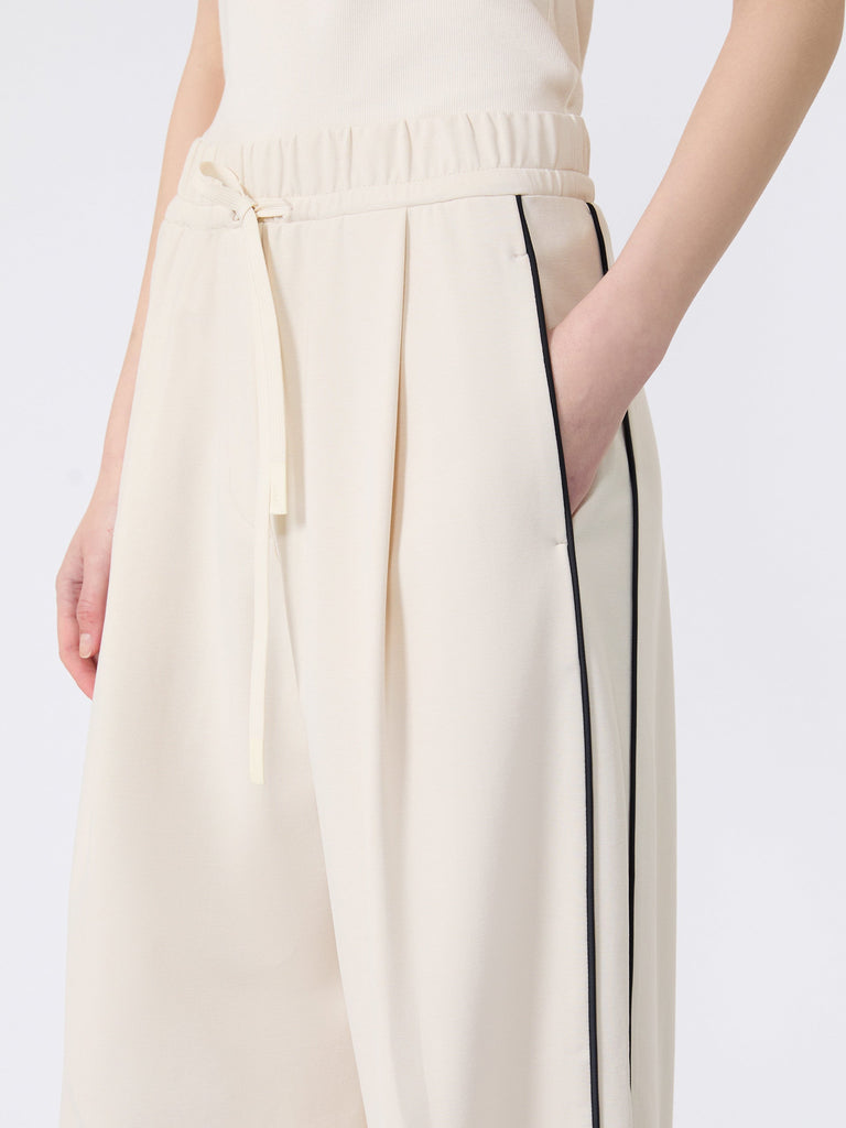 max mara wide-fit milano-knit jersey trousers