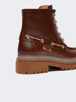 Max Mara Leather lace-up ankle boots for Women
