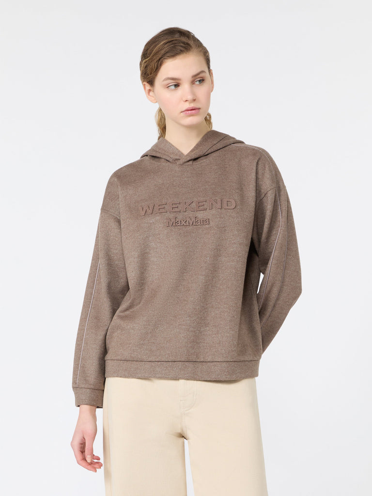 max mara jersey hooded sweatshirt