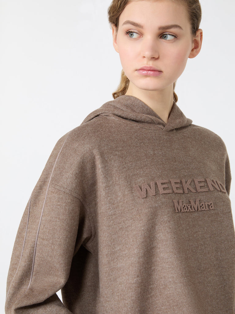max mara jersey hooded sweatshirt