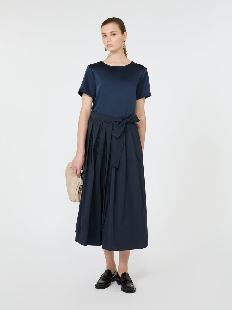 max mara satin crew-neck t-shirt