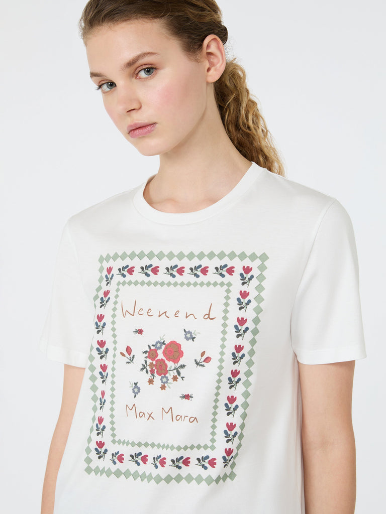 max mara cotton print t-shirt