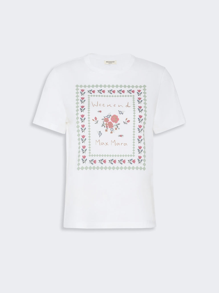 max mara cotton print t-shirt